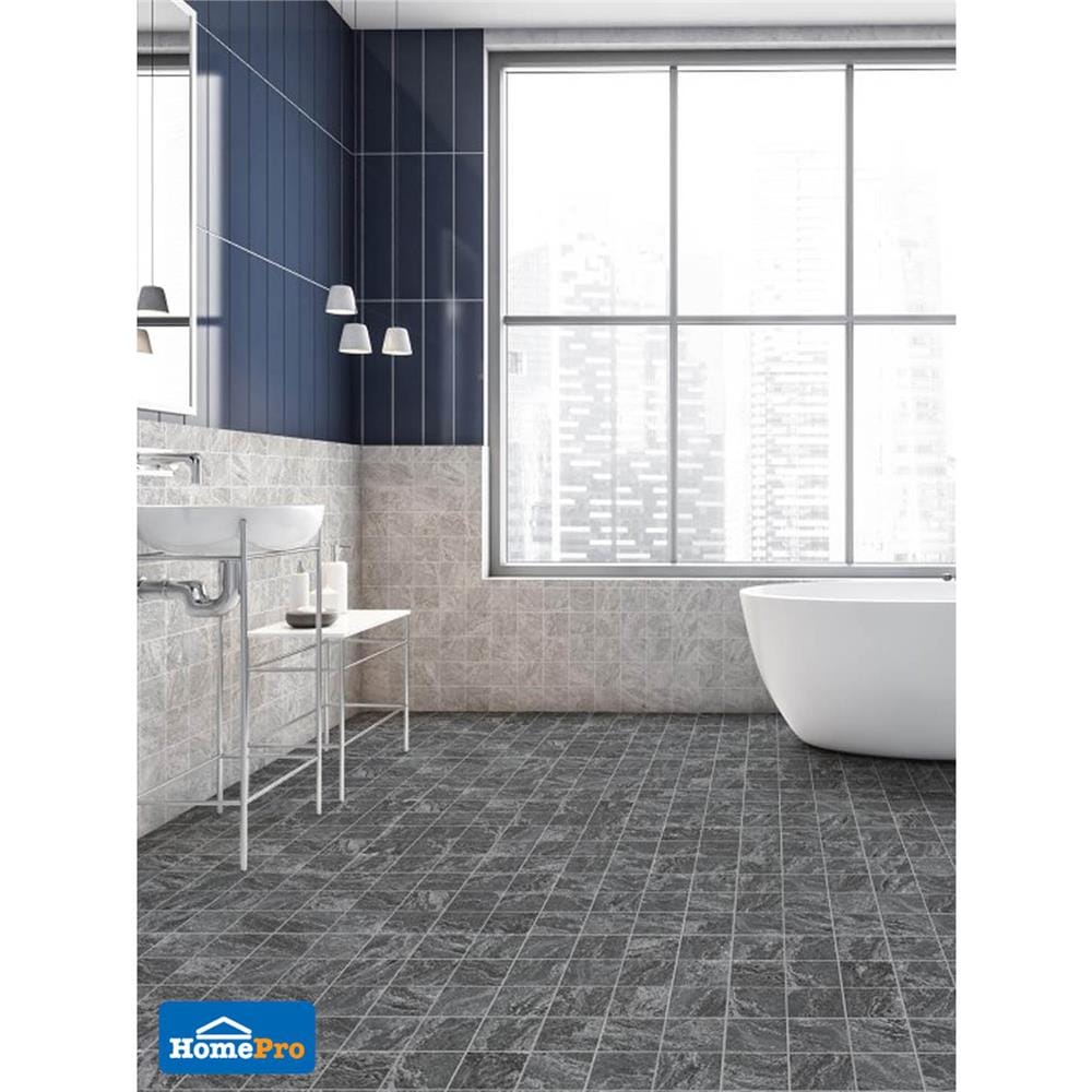 กระเบื้องพื้นพอร์ซเลน 30x30 ซม. COTTO บาเฮีย กริจิโอ เทา PM 1 ตร.ม.