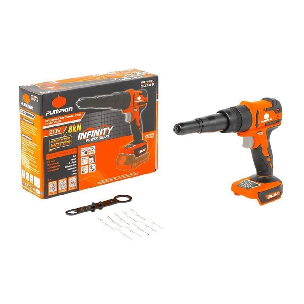 เครื่องยิงรีเวทไร้สาย (เฉพาะตัวเครื่อง) PUMPKIN POWER INF-5RBL/50335 20 โวลต์