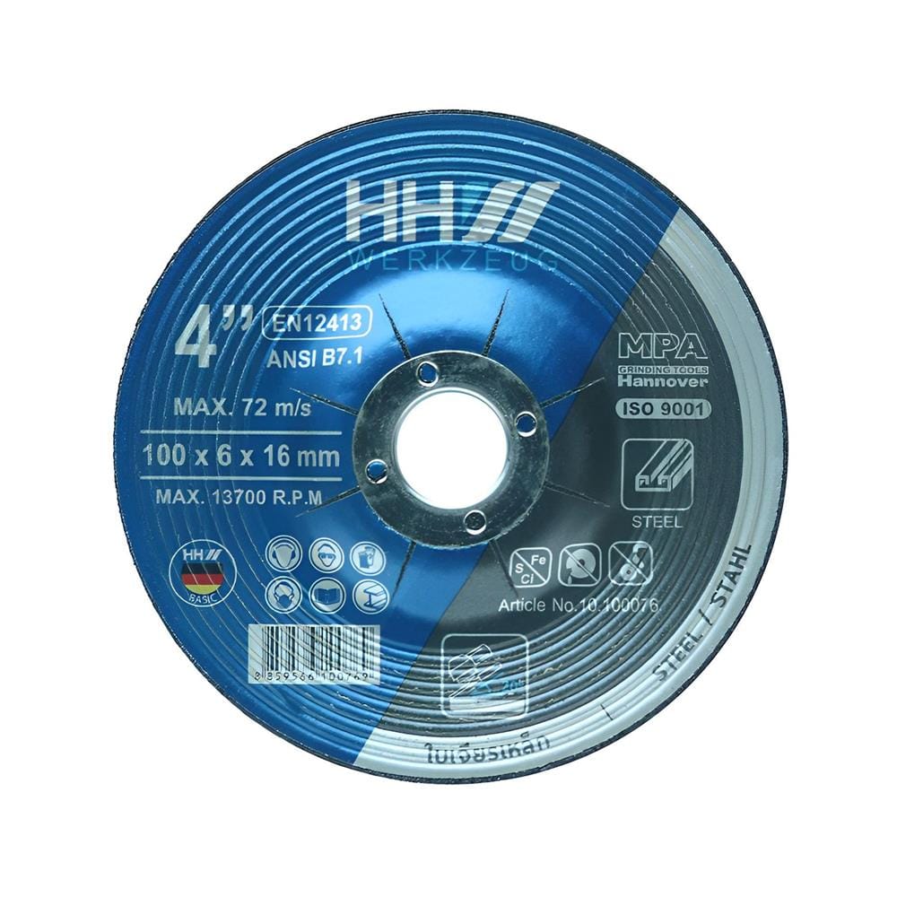 ใบเจียร HHW 4 นิ้ว x 6.0 มม. สีดำ