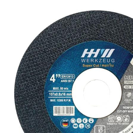ใบตัด HHW SUPER CUT 4 นิ้ว x 0.8 มม. สีดำ_1