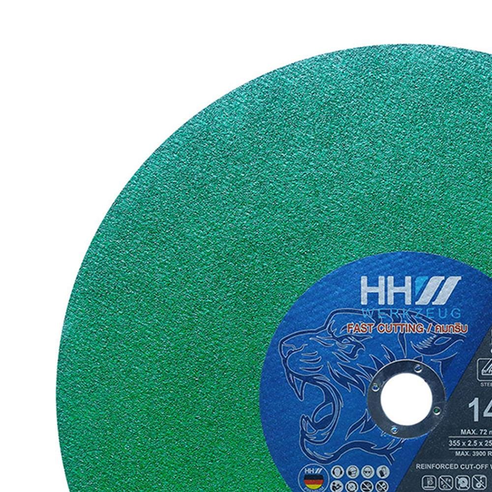 ใบตัด HHW FAST CUT 14 นิ้ว x 2.5 มม. สีเขียว