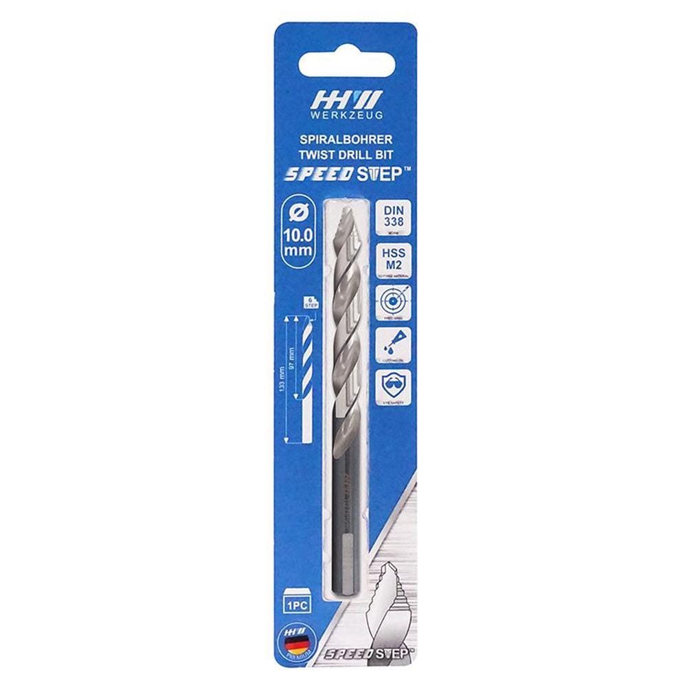 ดอกเจาะเหล็ก SPEED STEP HHW 10 มม.