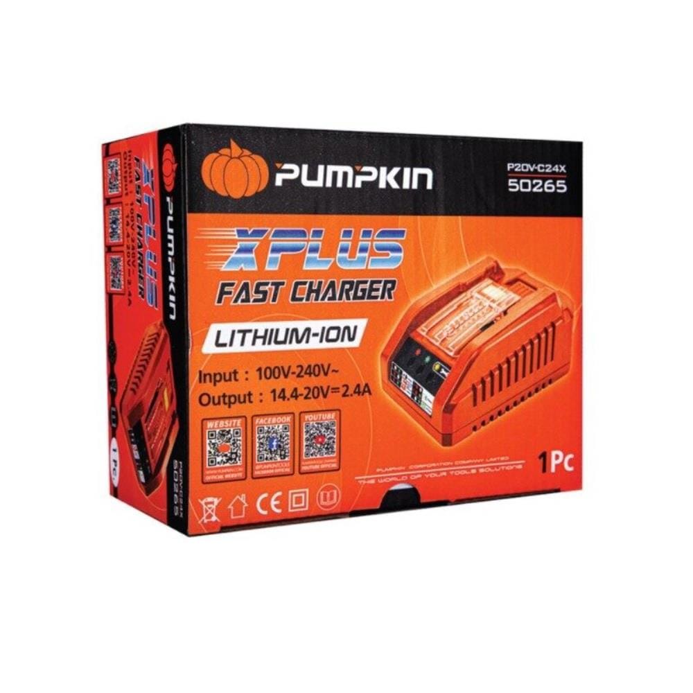 แท่นชาร์จแบตเตอรี่ 1 ช่อง PUMPKIN XPLUS P20V-C24XA 50265 2.4 แอมป์