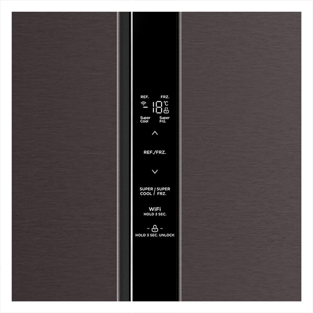 ตู้เย็น SIDE BY SIDE TOSHIBA GR-RS600WI-PMT(37) 16.2 คิว SATIN GREY อินเวอร์เตอร์