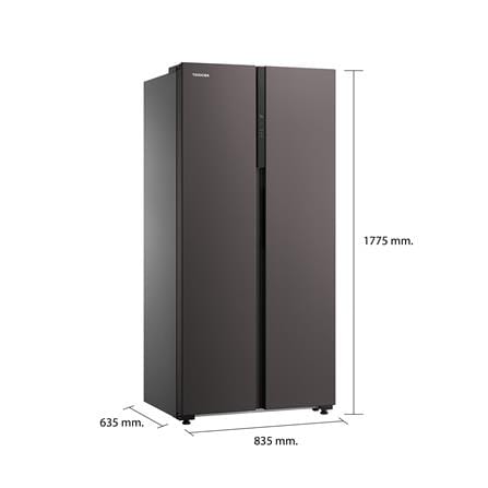 ตู้เย็น SIDE BY SIDE TOSHIBA GR-RS600WI-PMT(37) 16.2 คิว SATIN GREY อินเวอร์เตอร์_6