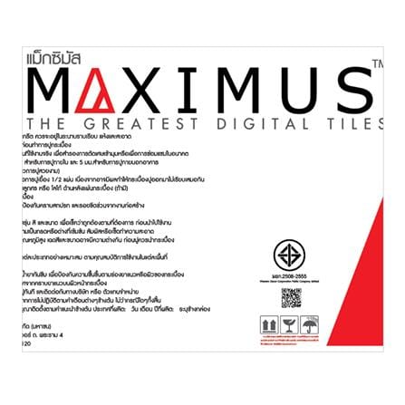 กระเบื้องพื้นพอร์ซเลน 60x90 ซม. MAxIMUS แอสโทรฟิล ดำ A 1.08 ตร.ม._4