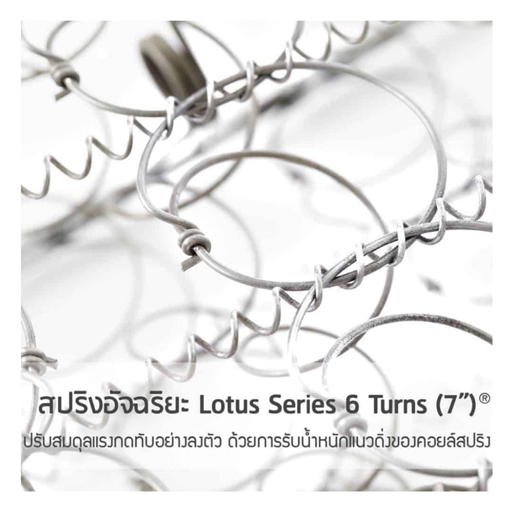 ที่นอนสปริง 3.5 ฟุต LOTUS รุ่น REBECA พร้อมหมอนหนุน 1 ชิ้น