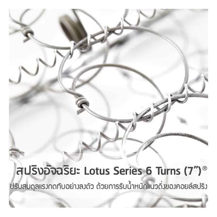 ที่นอนสปริง 3.5 ฟุต LOTUS รุ่น REBECA พร้อมหมอนหนุน 1 ชิ้น_9