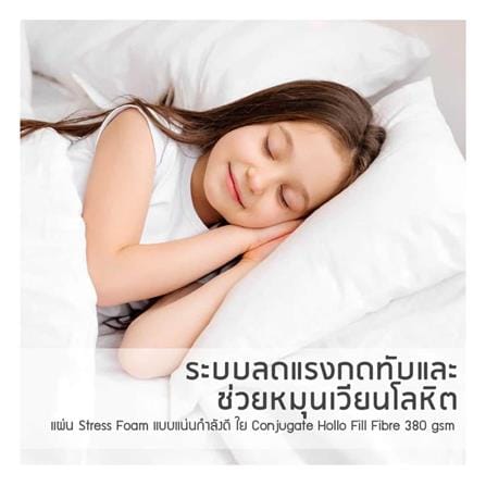 ที่นอนสปริง 3.5 ฟุต LOTUS รุ่น REBECA พร้อมหมอนหนุน 1 ชิ้น_12