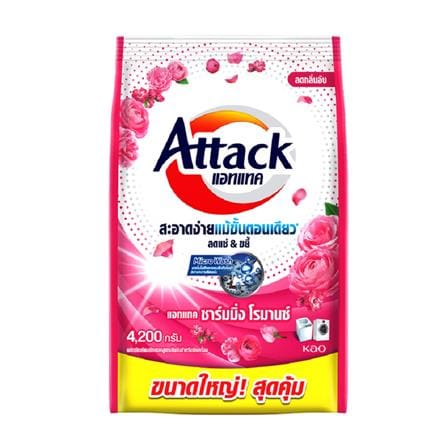 ผงซักฟอก ATTACK 4200 กรัม CHARMING ROMANCE_0