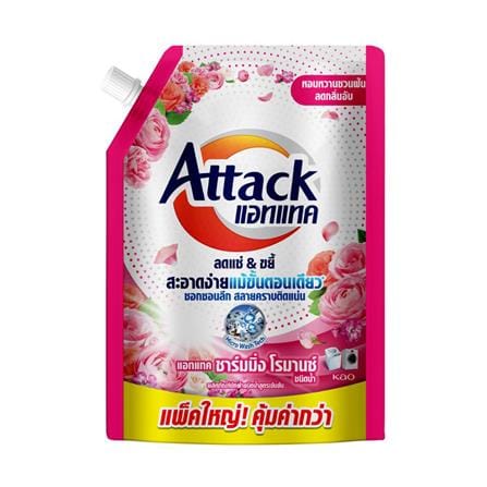รีฟิลน้ำยาซักผ้า ATTACK 1300 มล. CHARMING ROMANCE_0