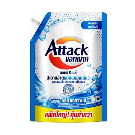 รีฟิลน้ำยาซักผ้า ATTACK 1400 มล. CLEAN ADVANCE