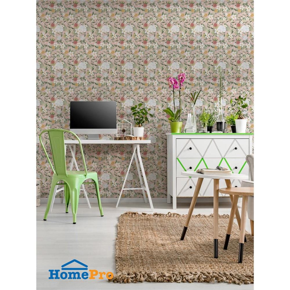 กระเบื้องผนัง 10x16 นิ้ว COTTO มาดมัวเซลล์ เดคโค่ ชมพู PM HYG PM 1 ตร.ม.