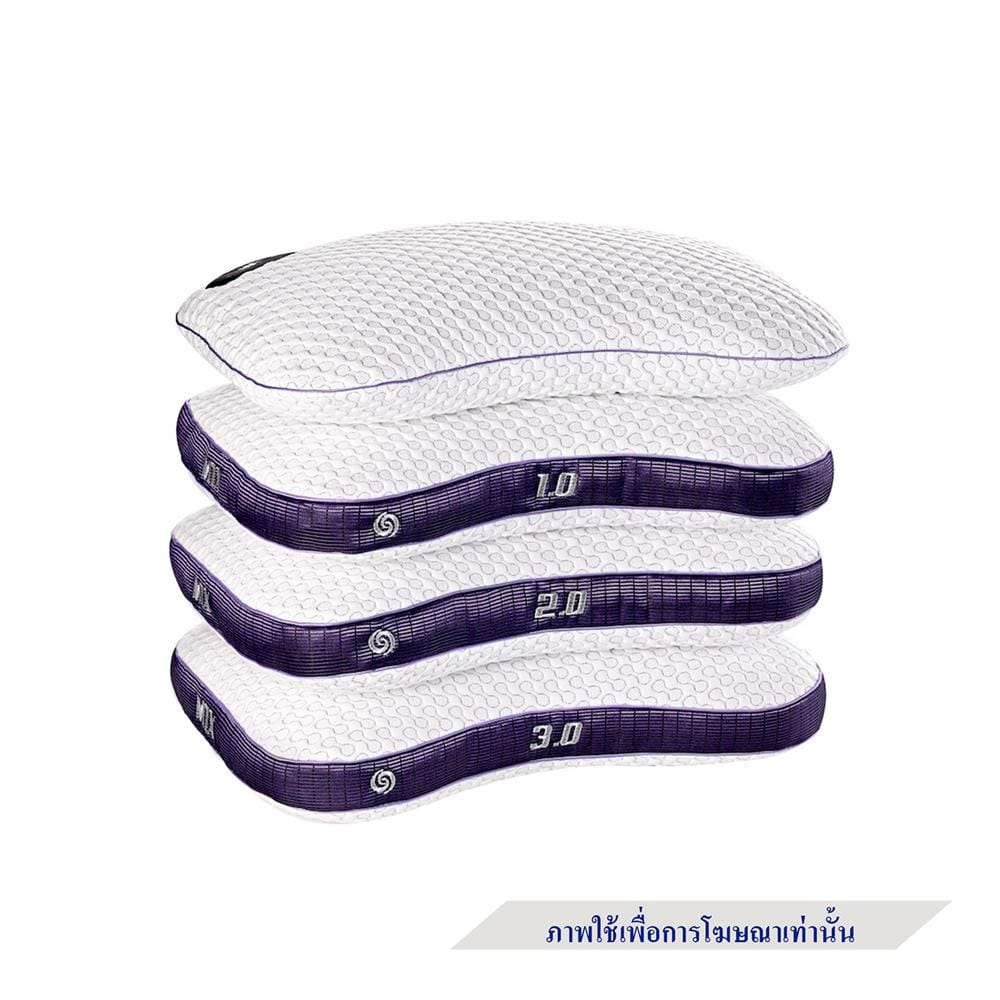 หมอนสุขภาพ ยางพารา BEDGEAR M1X 1.0 17x24 นิ้ว สีขาว