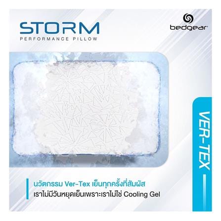 หมอนสุขภาพ โฟม BEDGEAR STORM 2.0 20x26 นิ้ว สีขาว_3