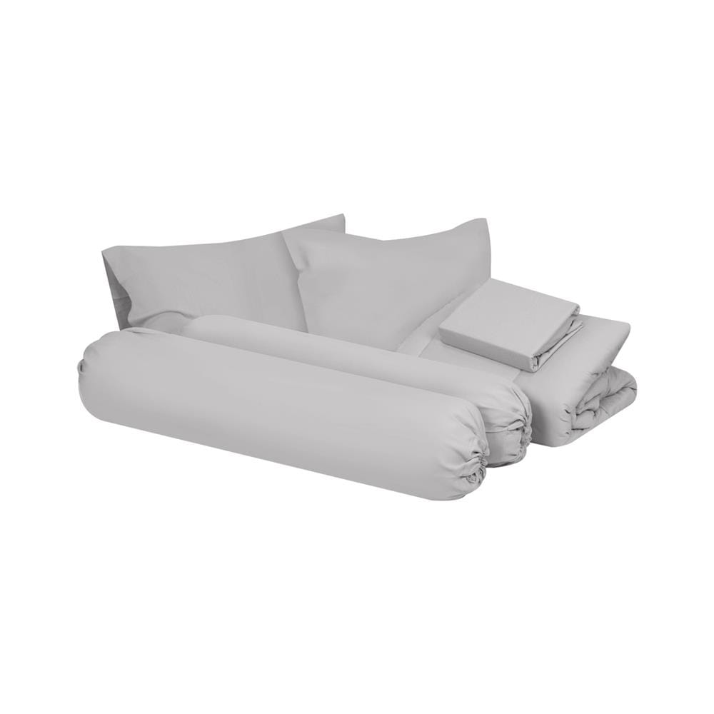 ชุดผ้าปูที่นอน 6 ฟุต 6 ชิ้น HOME LIVING STYLE AIR-FEEL สี GREY
