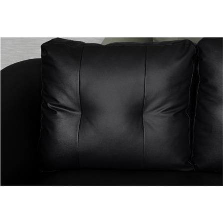 โซฟา 2 ที่นั่ง AS FURNITURE ZAYLA LBKD36 PVC สีดำ_2