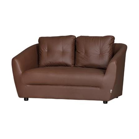 โซฟา 2 ที่นั่ง AS FURNITURE ZAYLA LBWD42 PVC สีน้ำตาลเข้ม