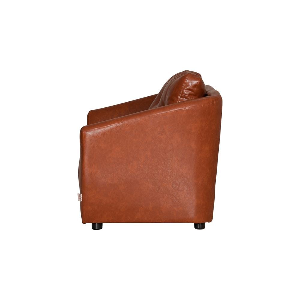 โซฟา 2 ที่นั่ง AS FURNITURE ZAYLA LBWB21 PVC สีน้ำตาลอ่อน