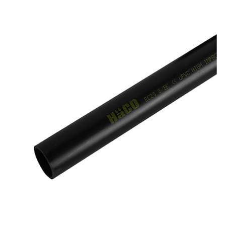 ท่อตรง PVC HACO EC25 25 มม. 2.90 ม. สีดำ_0