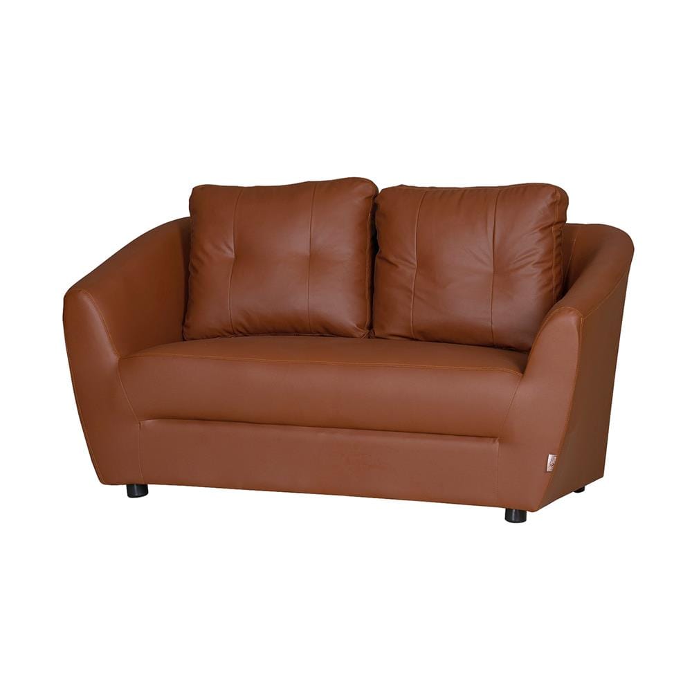 โซฟา 2 ที่นั่ง AS FURNITURE ZAYLA LBWD41 PVC สีน้ำตาลอ่อน
