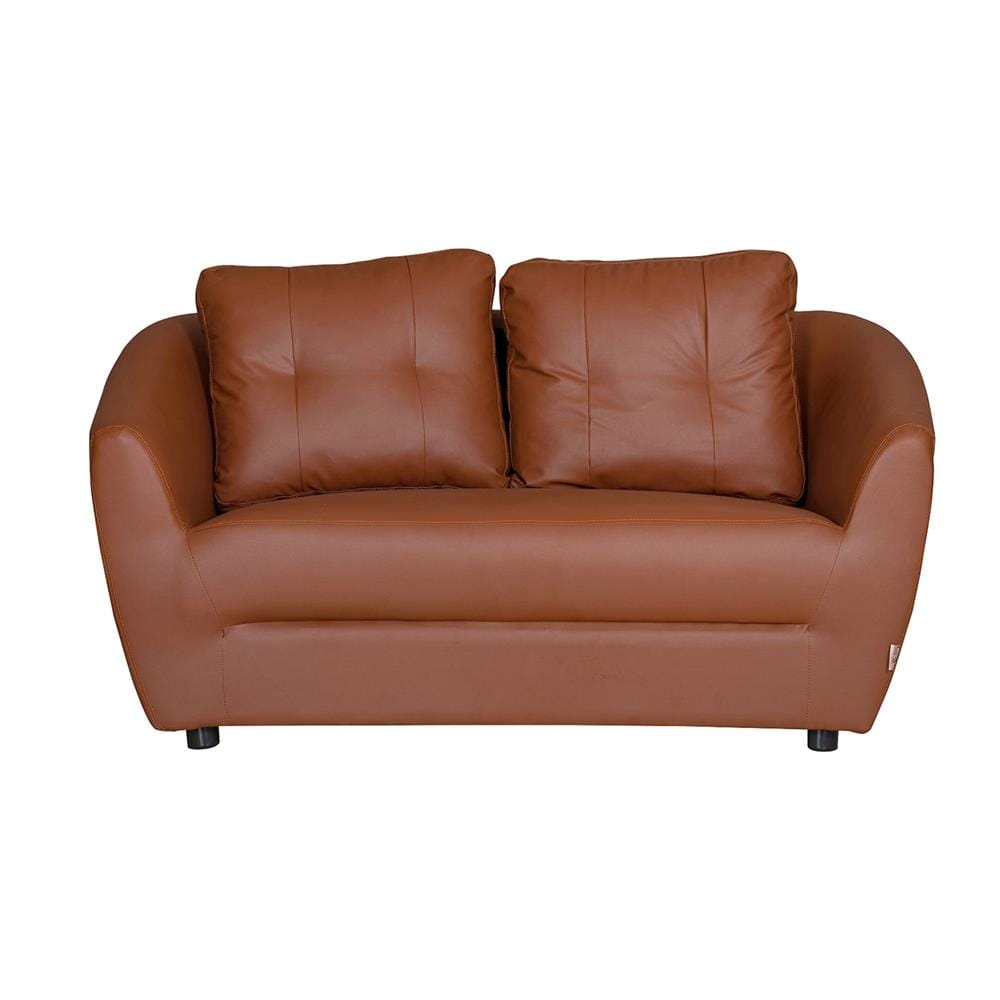 โซฟา 2 ที่นั่ง AS FURNITURE ZAYLA LBWD41 PVC สีน้ำตาลอ่อน