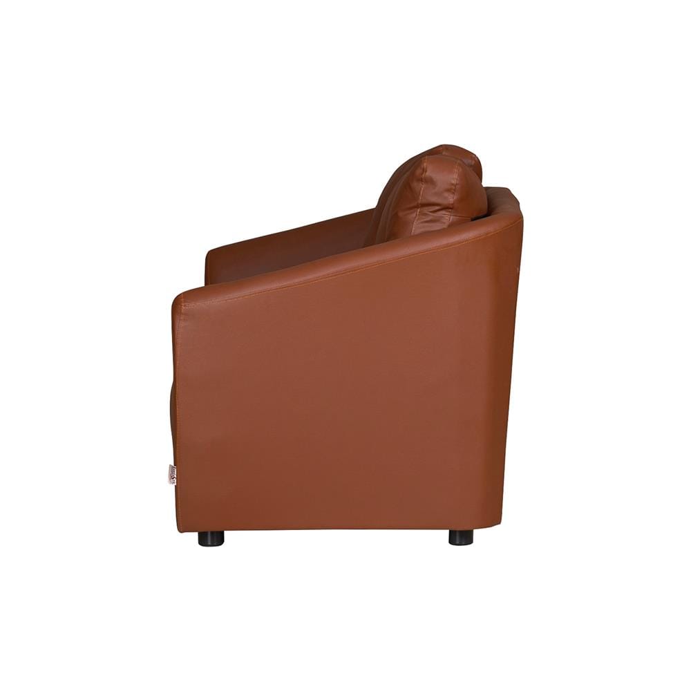 โซฟา 2 ที่นั่ง AS FURNITURE ZAYLA LBWD41 PVC สีน้ำตาลอ่อน