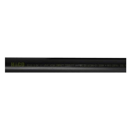 ท่อตรง PVC HACO EC20 20 มม. 2.90 ม. สีดำ_1