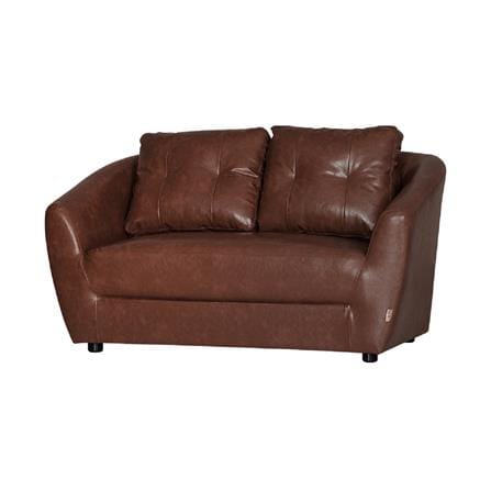โซฟา 2 ที่นั่ง AS FURNITURE ZAYLA LBWB22 PVC สีน้ำตาลเข้ม