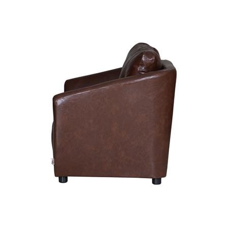 โซฟา 2 ที่นั่ง AS FURNITURE ZAYLA LBWB22 PVC สีน้ำตาลเข้ม_2