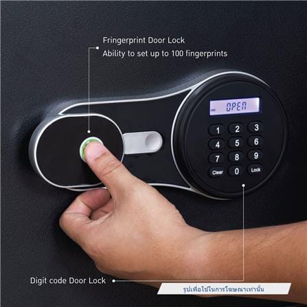 ตู้นิรภัย FINGERPRINT KIOSK SA-600EDP สีดำ_8