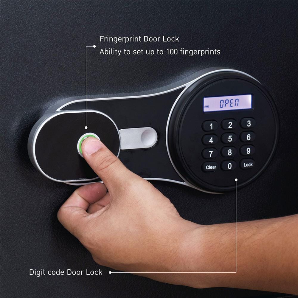 ตู้นิรภัย FINGERPRINT KIOSK SA-500EDP สีดำ
