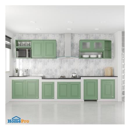 ชั้นจบมุมโค้ง KING PLATINUM 32X67.8 ซม. สีเขียวพิสตาชิโอ_1