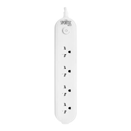 รางปลั๊กไฟว็อกซ์ 4 ช่อง 1 สวิตซ์ VOX EC01-140WH 3 เมตร สีขาว_0