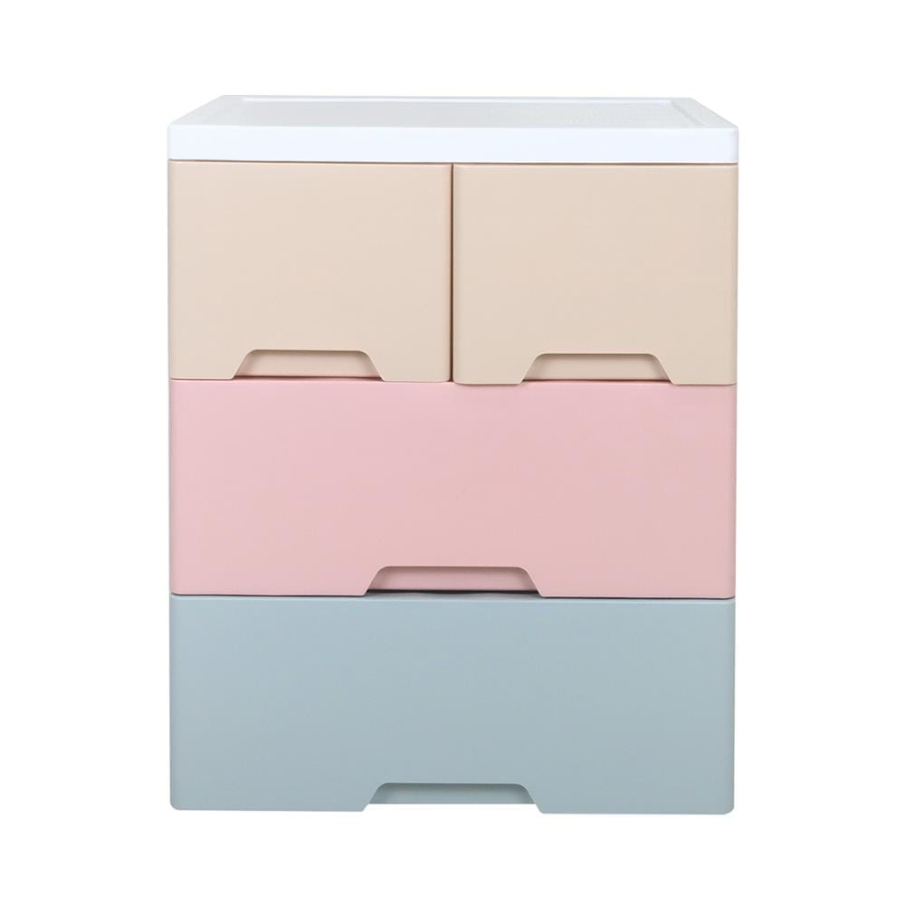 ตู้ลิ้นชัก 3 ชั้นทึบ STACKO NEAT 58x40x70.5 ซม. PASTEL