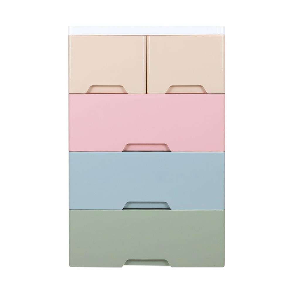ตู้ลิ้นชัก 4 ชั้นทึบ STACKO NEAT 58x40x93.5 ซม. PASTEL
