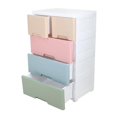 ตู้ลิ้นชัก 4 ชั้นทึบ STACKO NEAT 58x40x93.5 ซม. PASTEL_2