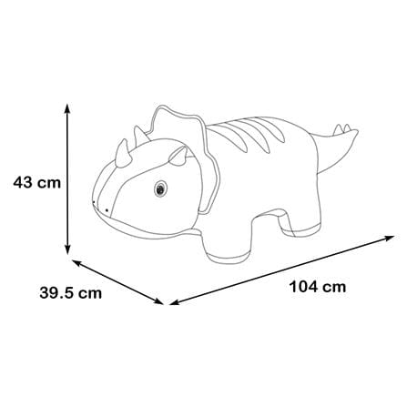 สตูลรูปสัตว์ FURDINI CERATOPS สีฟ้า_9