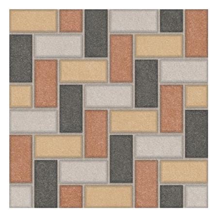 กระเบื้องพื้น 16x16 นิ้ว TARA ลายหวาย มิกซ์ น้ำตาล PM 0.96M2