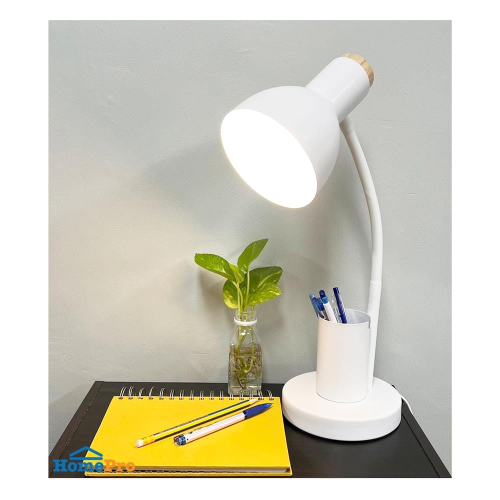 ไฟอ่านหนังสือ HATASHI HL-14WH สีขาว/ลายไม้