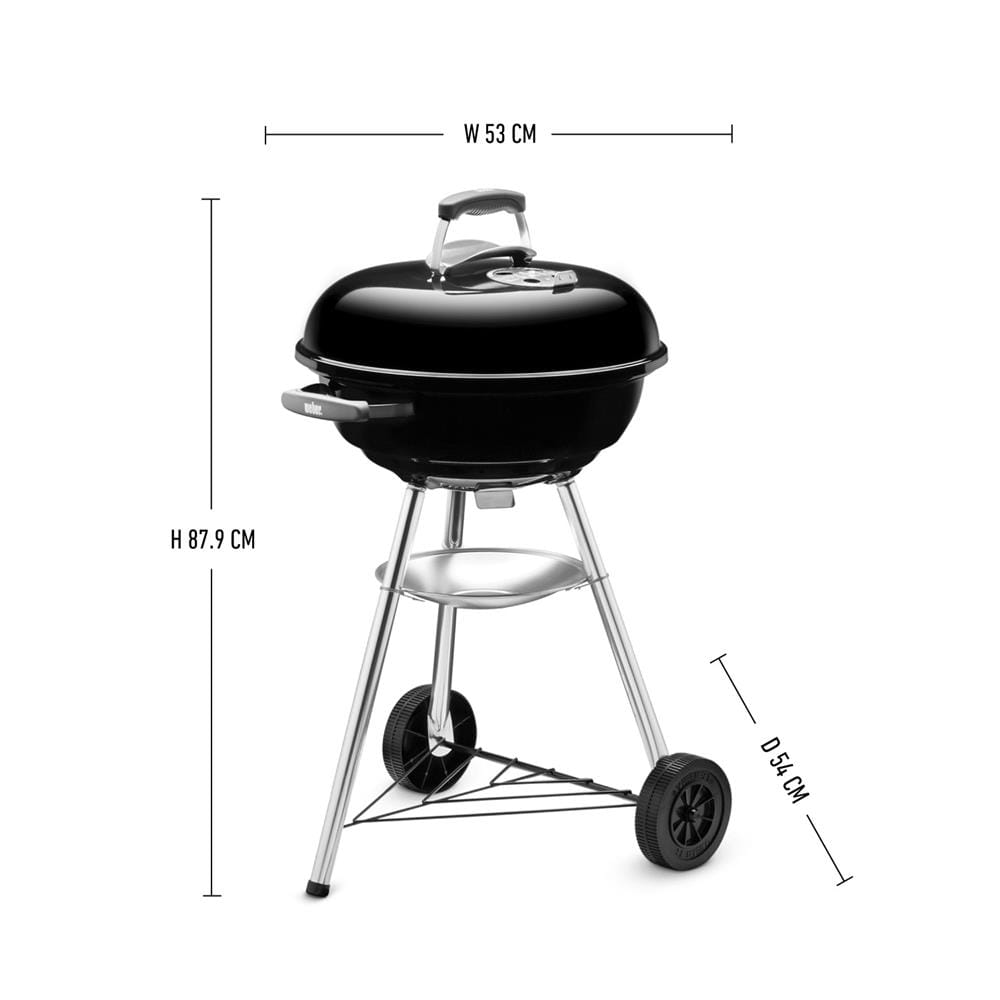 เตาถ่านบาร์บีคิว WEBER COMPACT 57 ซม. สีดำ