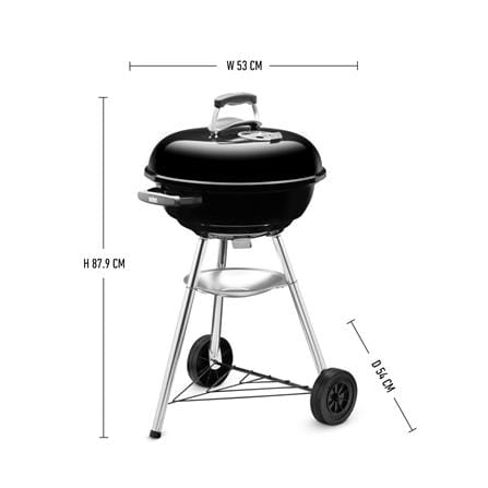 เตาถ่านบาร์บีคิว WEBER COMPACT 57 ซม. สีดำ_8