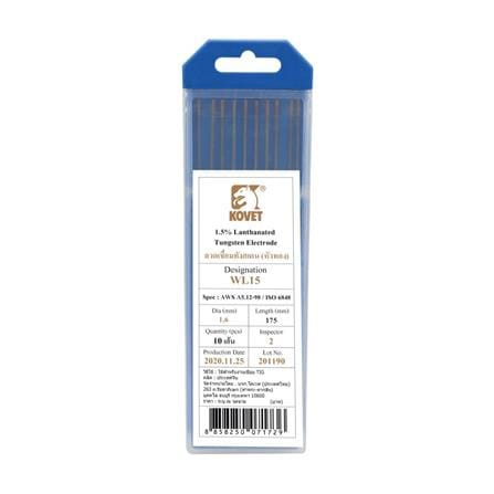 ลวดเชื่อมทังสเตน KOVET WL15 1.6 มม. สีทอง_0