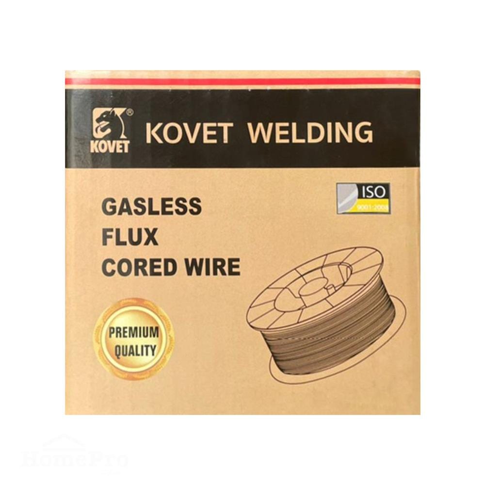 ลวดเชื่อมเหล็ก ฟลักซ์คอร์ KOVET E71T-GS 0.8 มม. 1 กก.