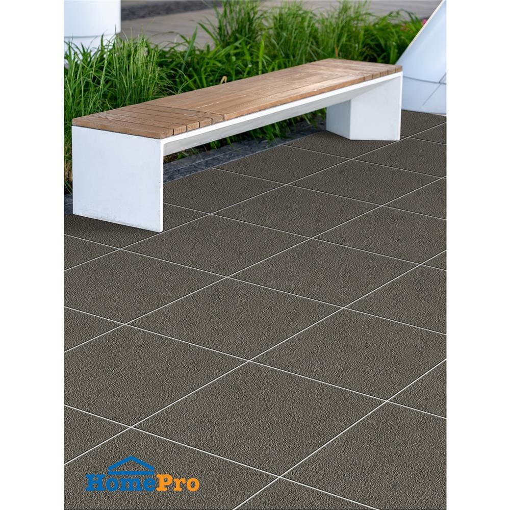 กระเบื้องพื้นพอร์ซเลน  CERGRES 40x40 ซม. เคลเมนต์รัฟ เทาเข้ม A 0.96 ตร.ม.