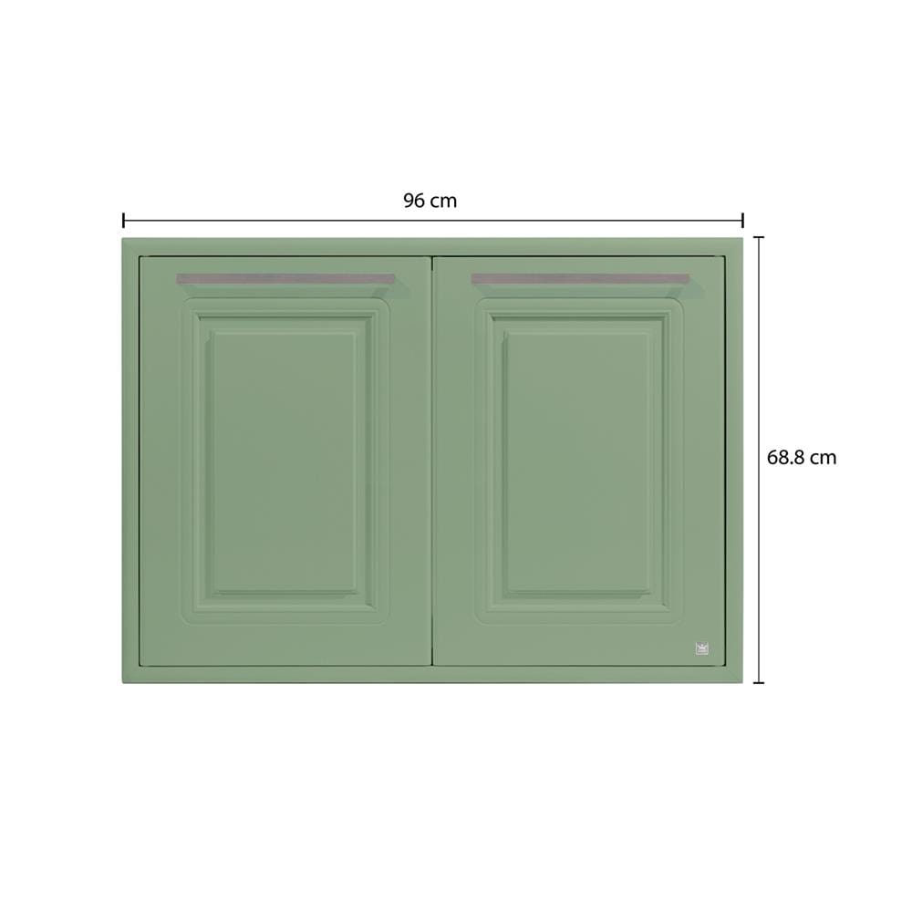 บานซิงค์คู่ KING PLAT-PEARL 96X68.8 ซม. สีเขียวพิสตาชิโอ
