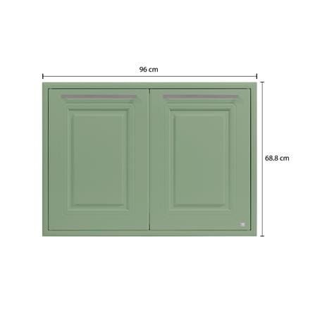 บานซิงค์คู่ KING PLAT-PEARL 96X68.8 ซม. สีเขียวพิสตาชิโอ_5