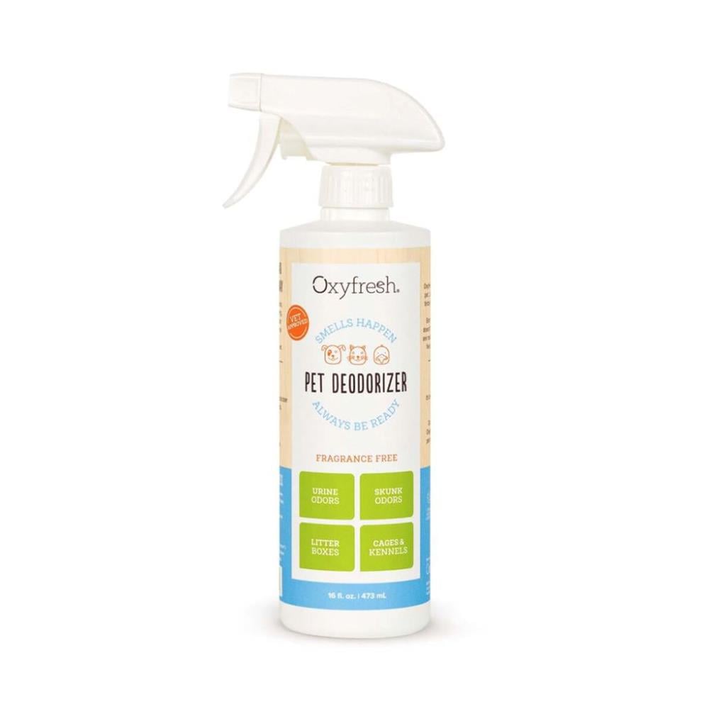 สเปรย์กำจัดกลิ่นสัตว์เลี้ยง OXYFRESH SMELLS HAPPEN PET DEODORIZER 473 มล.