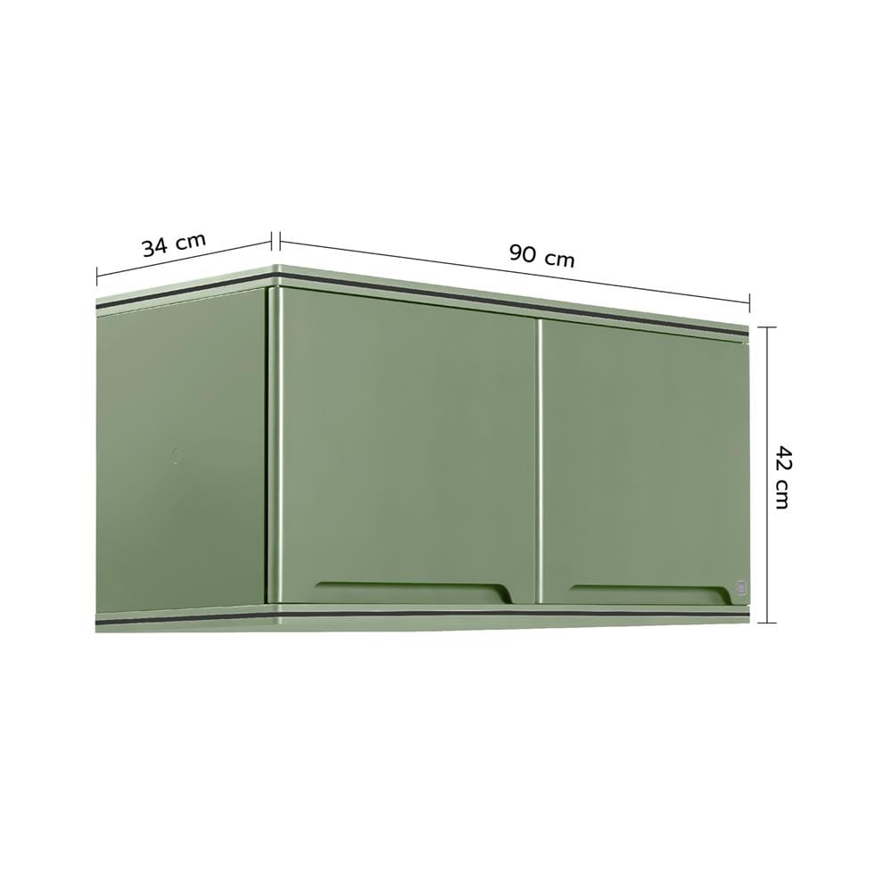 ตู้แขวนเสริม KING PLAT-CURVE 90X42 ซม. สีเขียวพิสตาชิโอ
