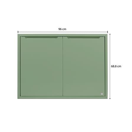 บานซิงค์คู่ KING PLAT-CURVE 96X68.8 ซม. สีเขียวพิสตาชิโอ_3